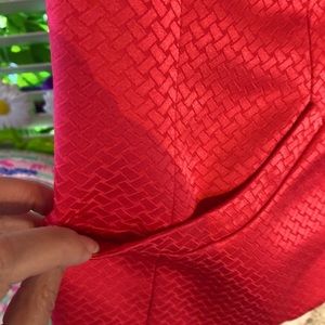 Sag Harbor peach jacket with lattice look textured fabric